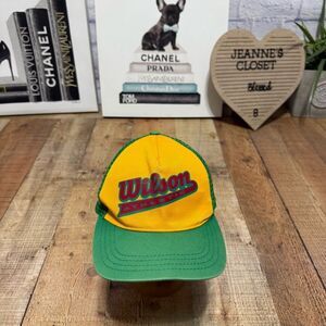 Vintage Wilson Athletics Colorblock SnapBack Hat Cap